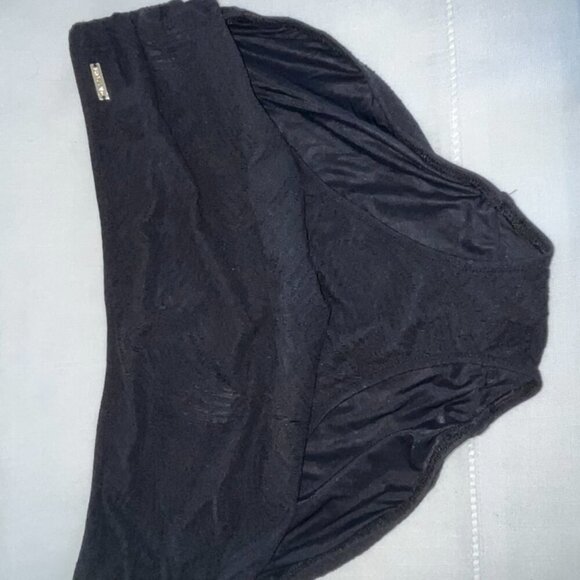 NWT fantasie Ottawa Deep Gathered Bikini Brief in Black Size XXL - Picture 5 of 9